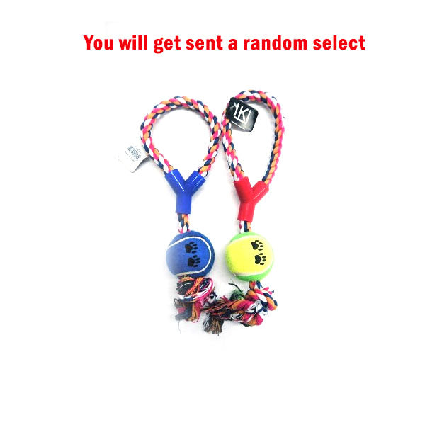Pet Rope Toy with a ball image 0