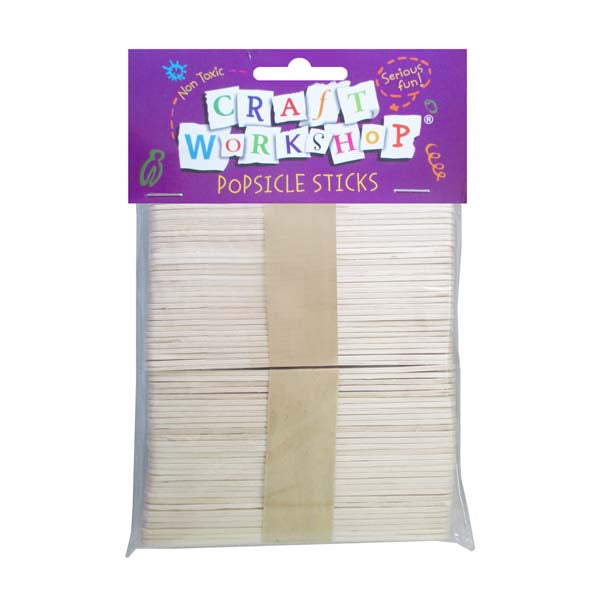 Craft Pop Sticks Plain 120pc 115x10 image 0