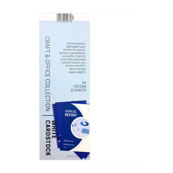 A4 Premium White Card 15pk image 0
