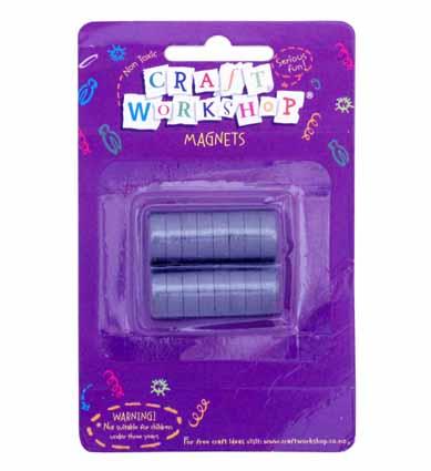 Craft Magnets Round 18x5mm 16pc PBH image 0