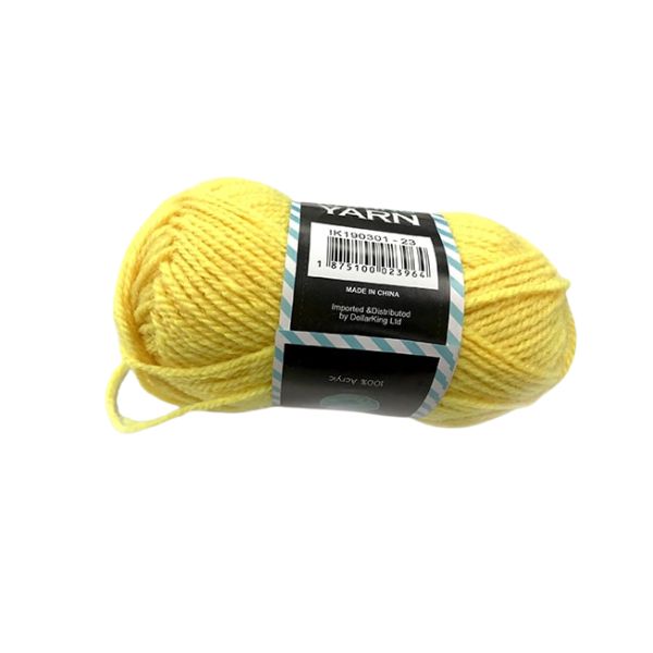 80G Acrylic Yarn(4-ply) - Solid Colour(Pale Gold) image 0