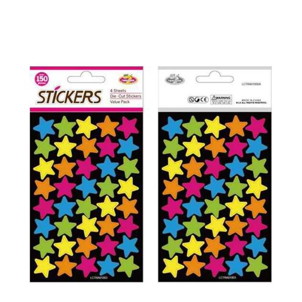 Stickers Stars Bright 4 Sheets image 0