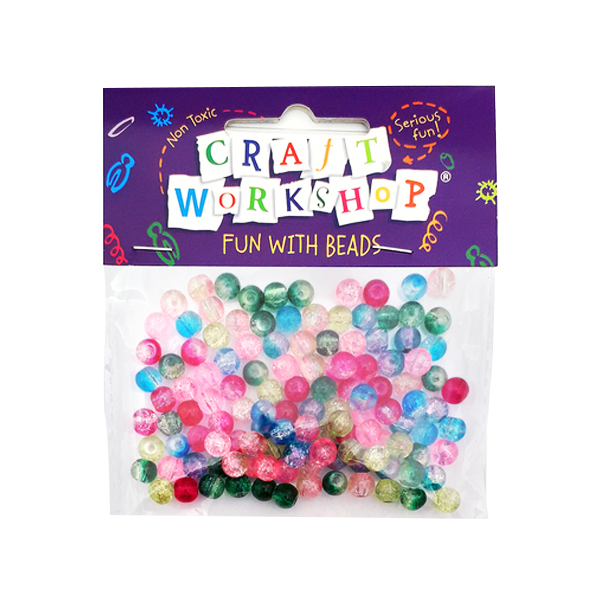 Craft Beads Multi-Colour 6mm 120pc image 0
