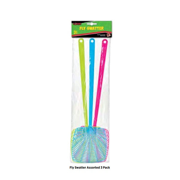 FLY SWATTER ASSORTED 3PK image 0