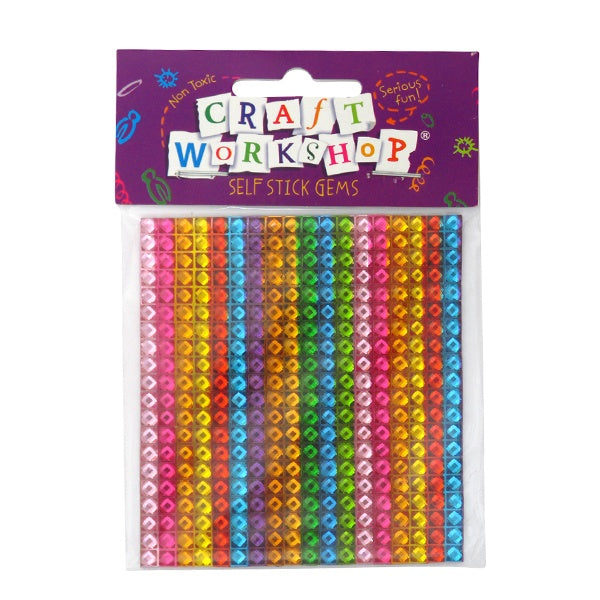 Craft Self Stick Gem Rainbow 72x80m image 0