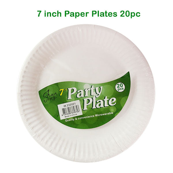 7 inch Paper Plates 20pc image 0