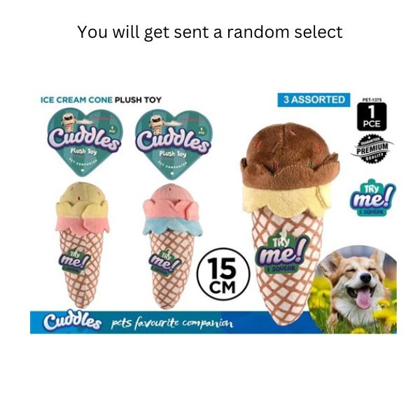 1pc IceCreamCone Plush 15x 7cm 3Asst image 0