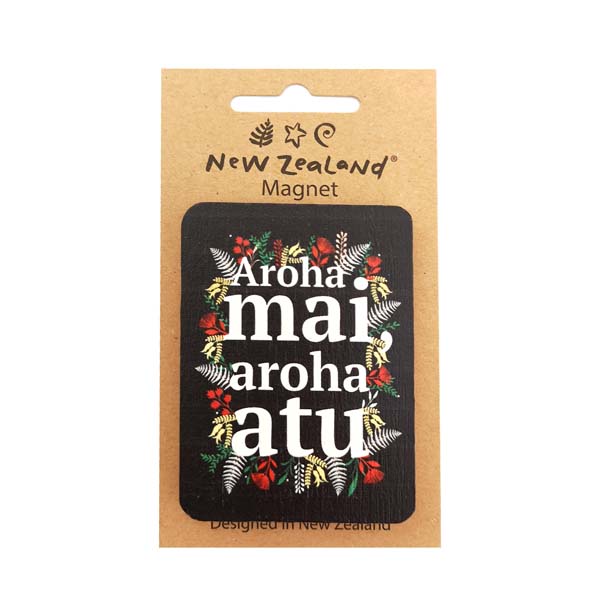 Magnet NZ Aroha Mai Aroha Atu 75mm image 0