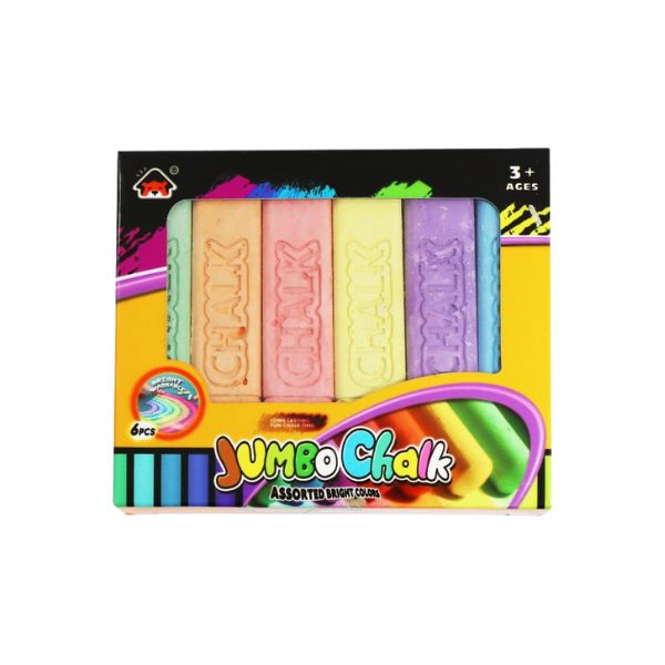 Coloured Chalk 6pc Box 103mm image 0