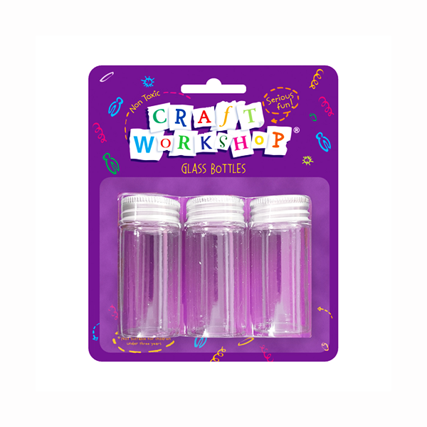 Craft Glass Bottle 3pc 25ml image 0