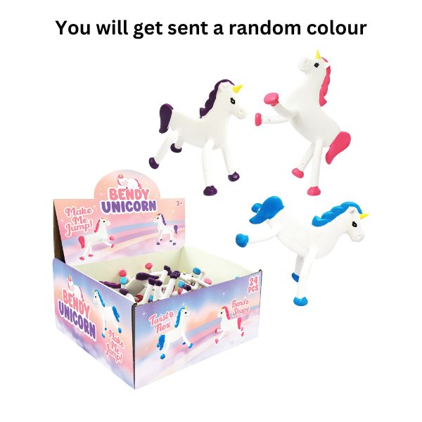 Bendy Unicorns Asst 10cm image 0