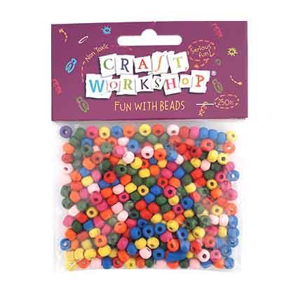 Craft Colour Beads 250pc 5 - 6mm image 0