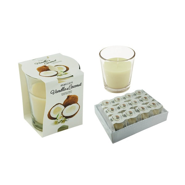 MC Scented Candle in Glass Tumbler 85gms Vanilla & Coconut image 0