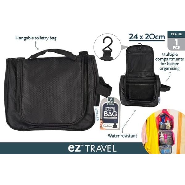 1pce Men Waterproof Hanging Toiletry Bag image 0