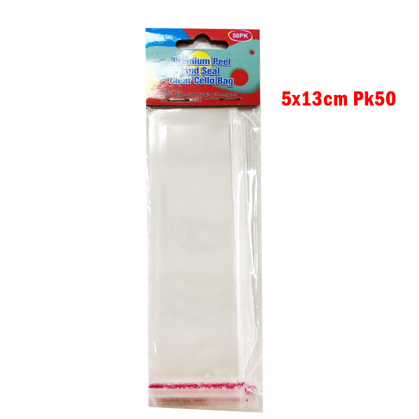 Clear Cello Bags 5x13cm Pk50 image 0