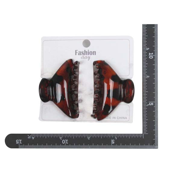 Hair Clip Medium 2PC - Brown image 0