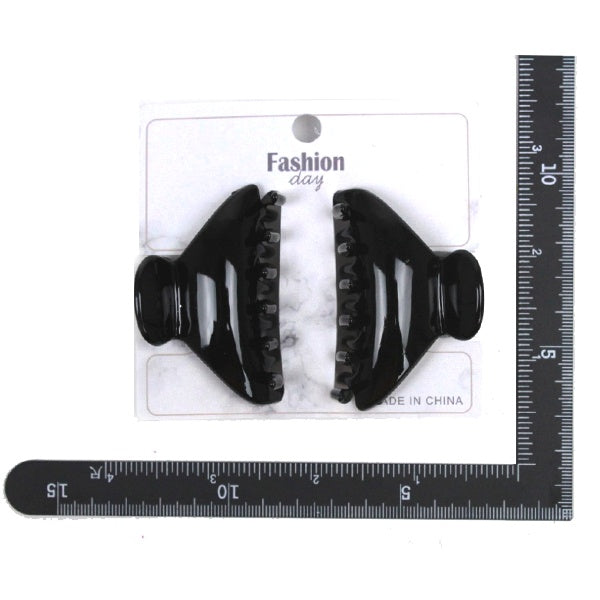 Hair Clip Medium 2PC - Black image 0