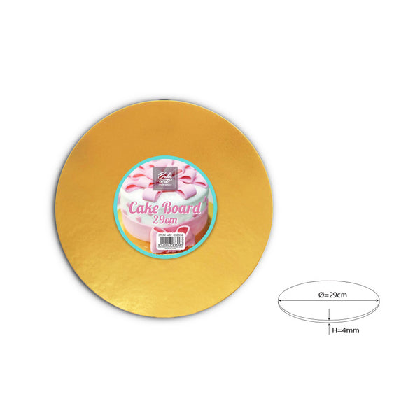 Round Cake Board (4mm) Golden Colour 29cm image 0