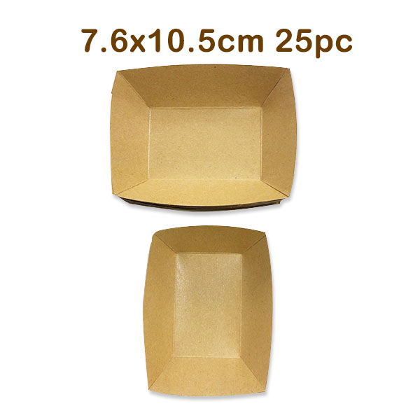 Kraft Trays 7.6x10.5cm 25pc image 2