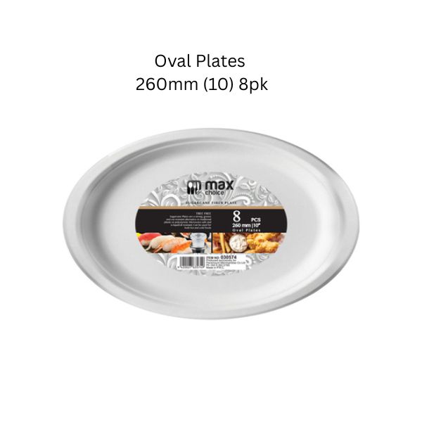 MC Eco Oval Plates 260mm (10) 8pk image 0