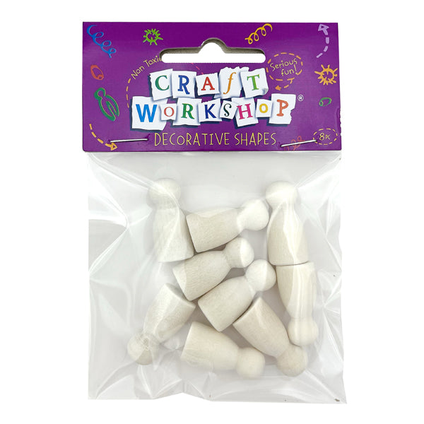 Craft Mini Pegs Plain 23mm 8pcs image 0