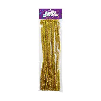 Craft Chenille Stems Gold 40pc image 0