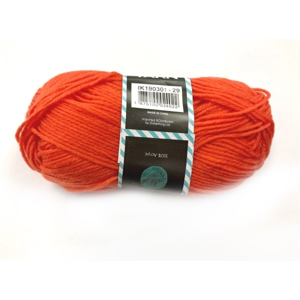 80G Acrylic Yarn(4-ply) - Solid Colour(Dark Pastel Red) image 0