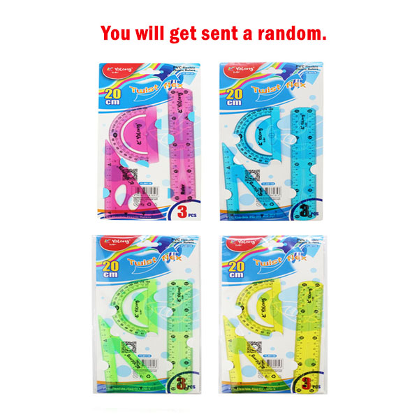 20cm Ruler Set 3pc image 0