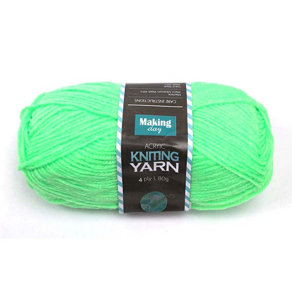 80G Acrylic Yarn(4-ply) – Solid Colour(Algae Green) image 0
