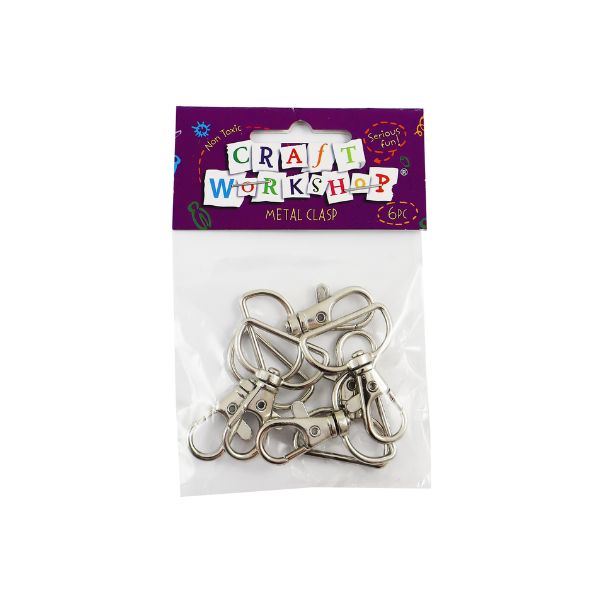 Craft Metal Wide Lobster Clasp 25mm 6pk image 0