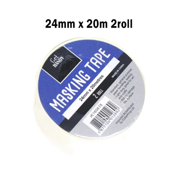 Masking Tape 20m x 2.4cm 2pc image 0
