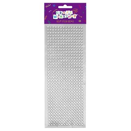 Craft Self Stick Gems Clear 6mm 504 image 0