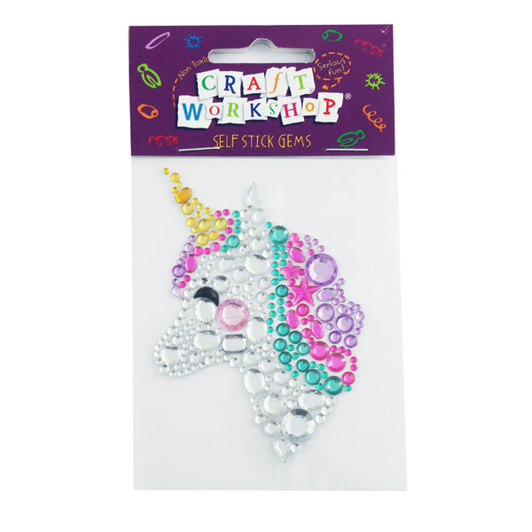 Craft Self Stick Gems Unicorn 105mm image 0