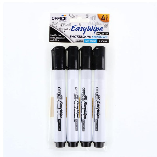 Markers Whiteboard (Black) 4pk image 0