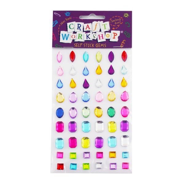 Craft Self Stick Gems Mixed 95×155 image 0