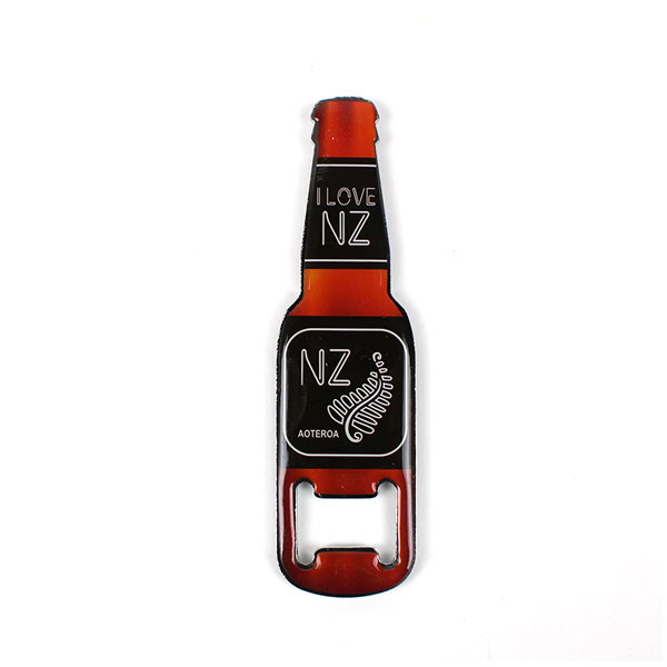 Souvenir Bottle Opener - NZ Brown Beer image 0