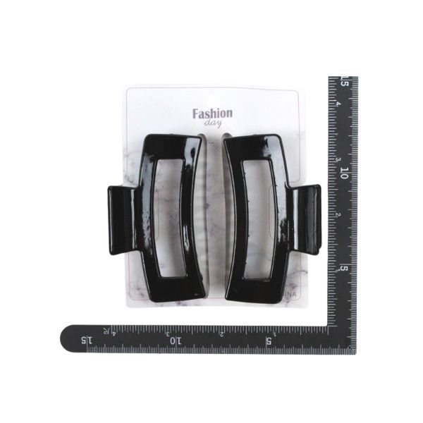 Hair Clip Large 2PC - Black image 0