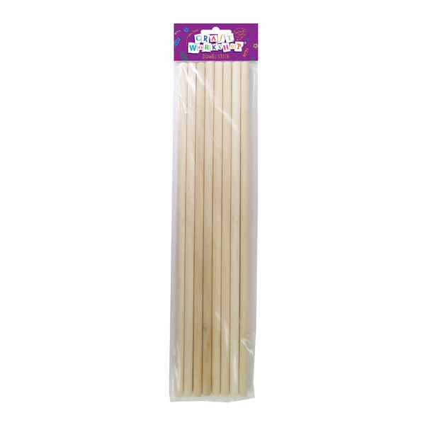 Craft Dowel Stick 8pc 8mm x 30cm image 0