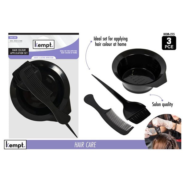 3pce Hairdresser Colouring Kit-Black image 0