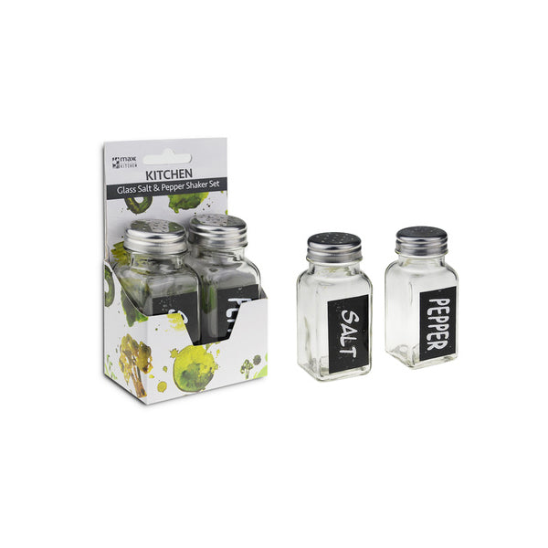 Glass Salt n Pepper Shaker Set 2pk image 0