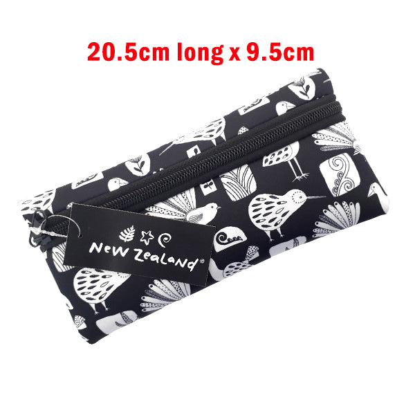 Pencil Case NZ B&W Neoprene 205mm image 0