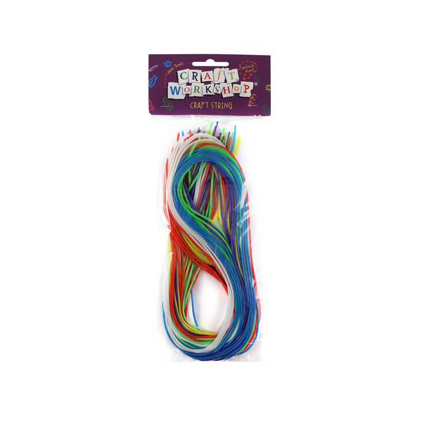 Craft Plastic String 30pcs 8ast Col image 0