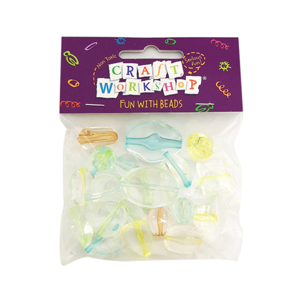 Craft Beads Clear Assortment 32g image 0