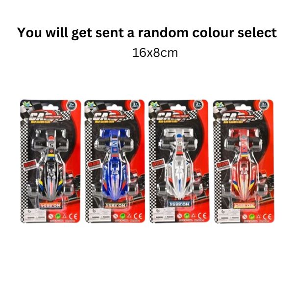 1Pce Racing Car Large 16x8cm Asstd image 0