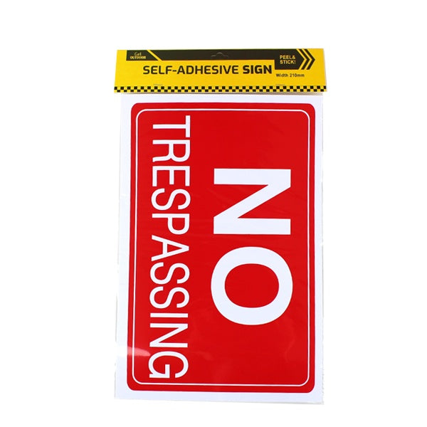 Sign - No Trespassing image 0