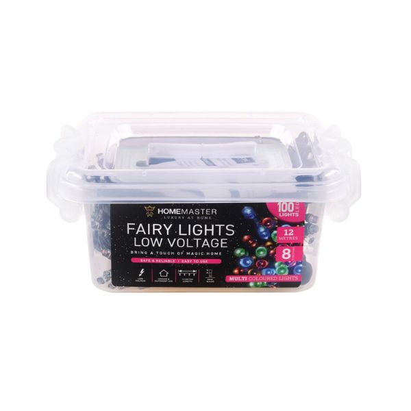 Fairy Light Low Voltage 100LED 12m Total length Multi Colour image 0
