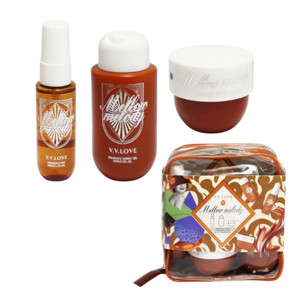 3pc Gift Mellow Melody Set Mist Cream Shower Gel image 1