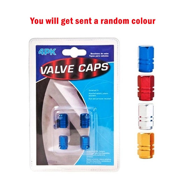 Auto Valve Caps 4pc Metallic image 0