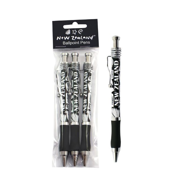 Ballpoint Pen Set NZ Kiwiana 3pc image 0