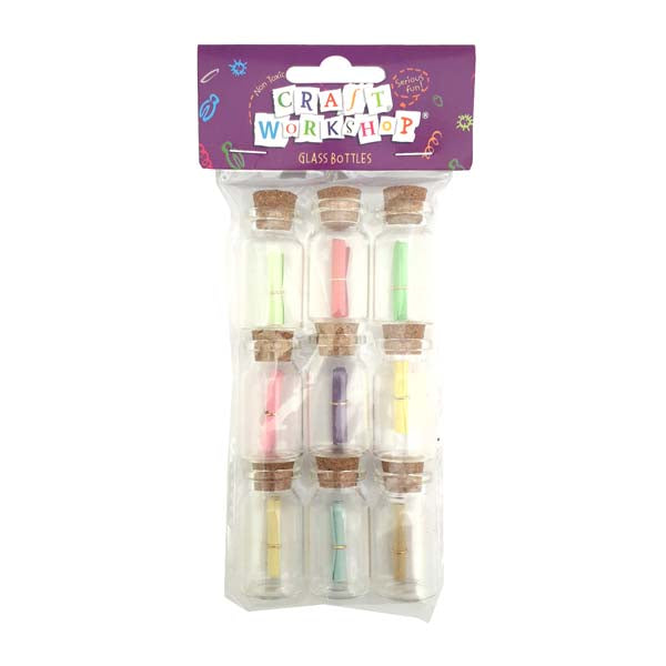 Craft Glass Bottle w/Message 9pc image 0